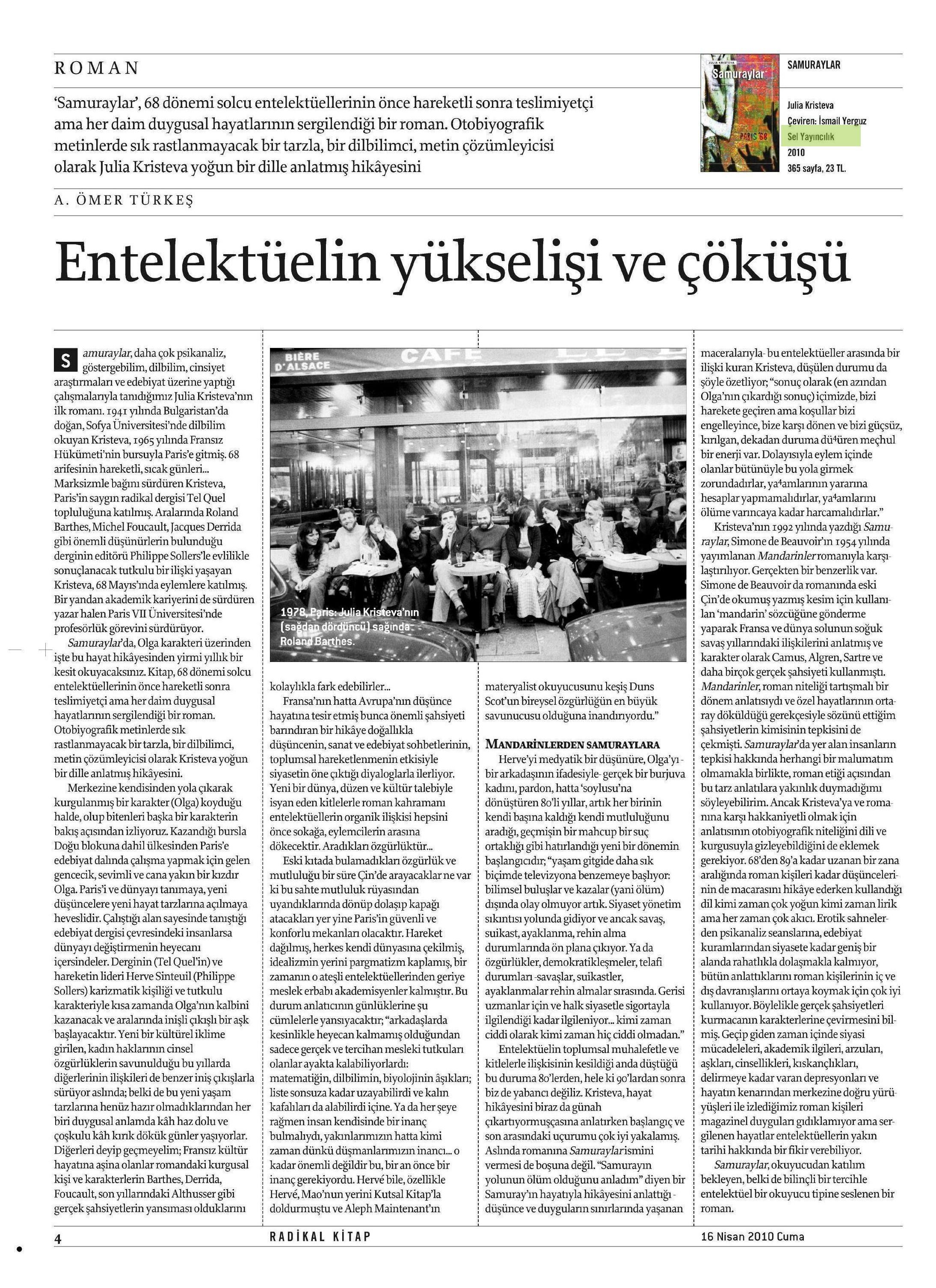 Radikal Kİtap, Ömer Türkeş, Samuraylar